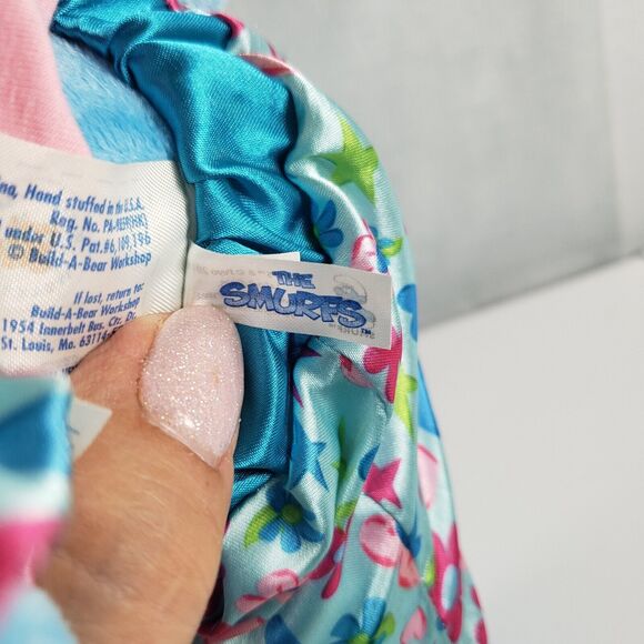 Build-A-Bear BAB Smurfette BAB Smurfette Plush With Pajamas & Smurf Slippers - Picture 16 of 16